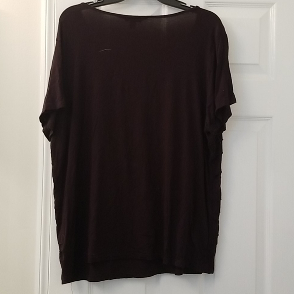 2/$11 🎉Black tiered short sleeve top! Sz XL - Picture 4 of 11